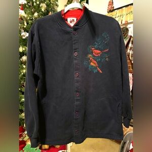 Vintage Art Unlimited Cardinal button down